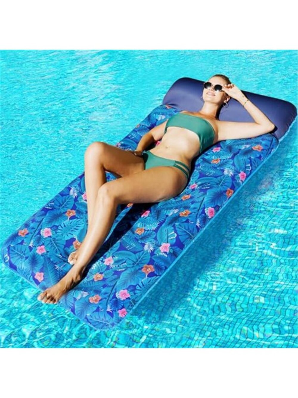 XL Pool Float Lounge Chair Adult Inflatable Floating Raft Lake Beach Pool